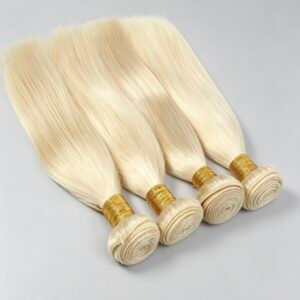 Virgin 613 Blonde Hair Bundles, Full Volume Silky Smooth Human Hair Wefts for All Occasions