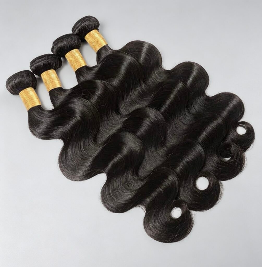 100% Virgin Human Hair Bundles, Unprocessed Soft Natural Hair Weaves for Long-Lasting Styling