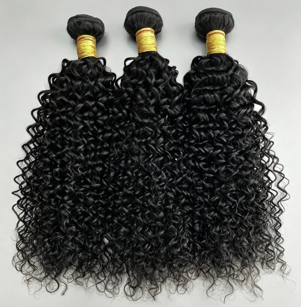 Full Cuticle Aligned Hair Bundles, Glossy Smooth Virgin Human Hair Weaves for Natural Hair Looks