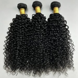 Full Cuticle Aligned Hair Bundles, Glossy Smooth Virgin Human Hair Weaves for Natural Hair Looks